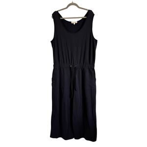 JOHNNY WAS CALME black knit jumpsuit loungewear XL